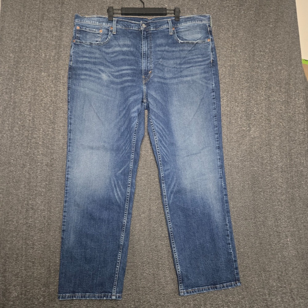 Levis 559 Jeans Mens 44x32 (Meas 42x30) Blue Straight Leg Relaxed Fit Med Wash